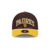 San Diego Padres Arch M-Crown A-Frame Snapback in Brown