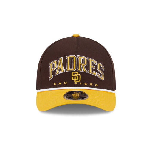 San Diego Padres Arch M-Crown A-Frame Snapback in Brown