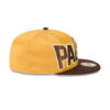 San Diego Padres Bold Satin Fitted Cap in Yellow