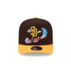San Diego Padres Cartoon A-Frame Snapback in Brown