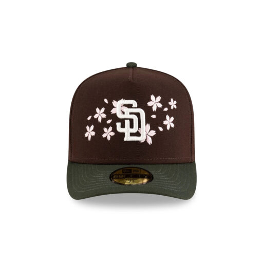 San Diego Padres Cherry Blossom A-Frame Fitted Cap