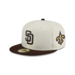 San Diego Padres Chrome Fitted Cap in Chrome White