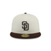 San Diego Padres Chrome Fitted Cap in Chrome White