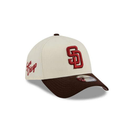 San Diego Padres City Script A-Frame Snapback in White