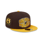 San Diego Padres Classic Tone Fitted Cap in Brown