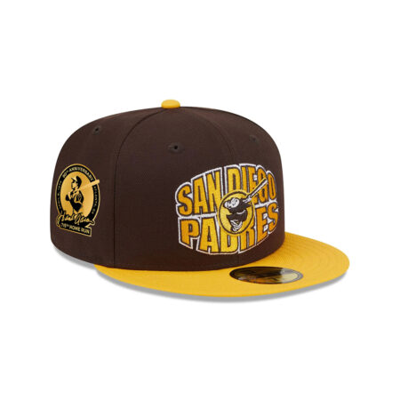 San Diego Padres Classic Tone Fitted Cap in Brown