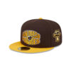 San Diego Padres Classic Tone Fitted Cap in Brown