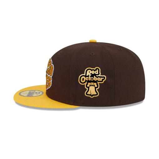 San Diego Padres Classic Tone Fitted Cap in Brown