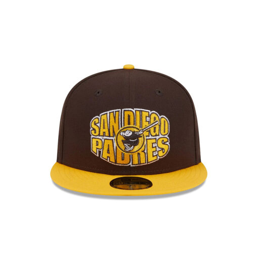San Diego Padres Classic Tone Fitted Cap in Brown