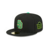 San Diego Padres Clover Tribute Fitted Cap in Black 1 San Diego Padres Clover Tribute Fitted Cap in Black