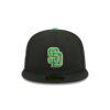 San Diego Padres Clover Tribute Fitted Cap in Black 3 San Diego Padres Clover Tribute Fitted Cap in Black
