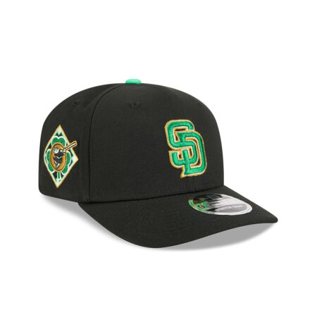 San Diego Padres Clover Tribute Stretch-Snap in Black