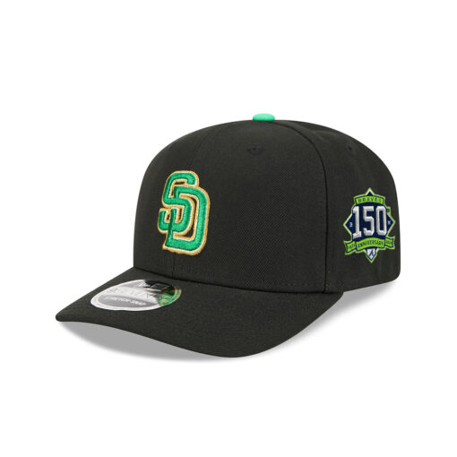 San Diego Padres Clover Tribute Stretch-Snap in Black San Diego Padres Clover Tribute Stretch-Snap in Black