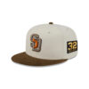 San Diego Padres Corduroy Chrome Fitted Cap in Chrome White