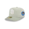 San Diego Padres Crinkle A-Frame Fitted Cap in Light Grey