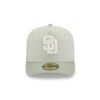 San Diego Padres Crinkle A-Frame Fitted Cap in Light Grey