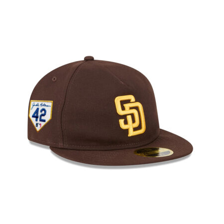 San Diego Padres Easy Retro A-Frame Fitted Cap in Brown