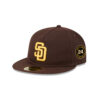 San Diego Padres Easy Retro A-Frame Fitted Cap in Brown