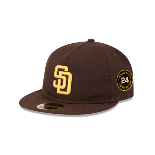 San Diego Padres Easy Retro A-Frame Fitted Cap in Brown