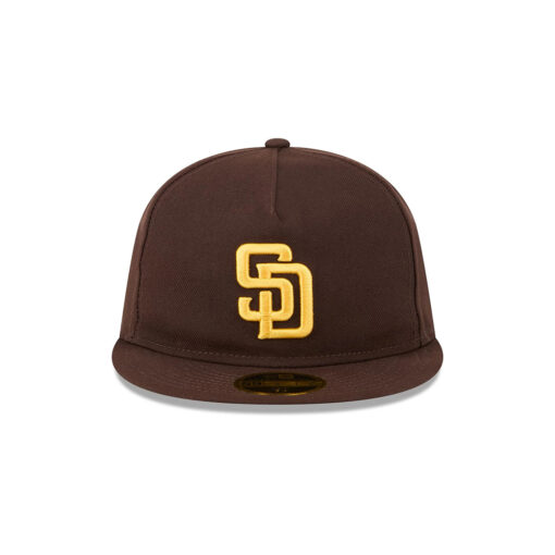 San Diego Padres Easy Retro A-Frame Fitted Cap in Brown