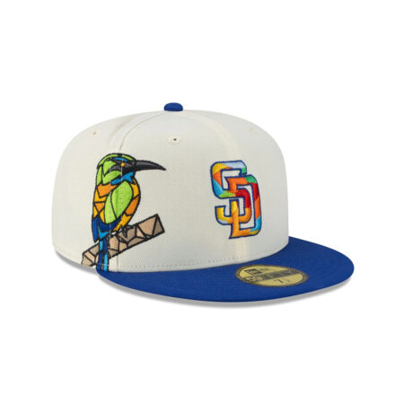 San Diego Padres El Salvador City Elements Fitted Cap in White