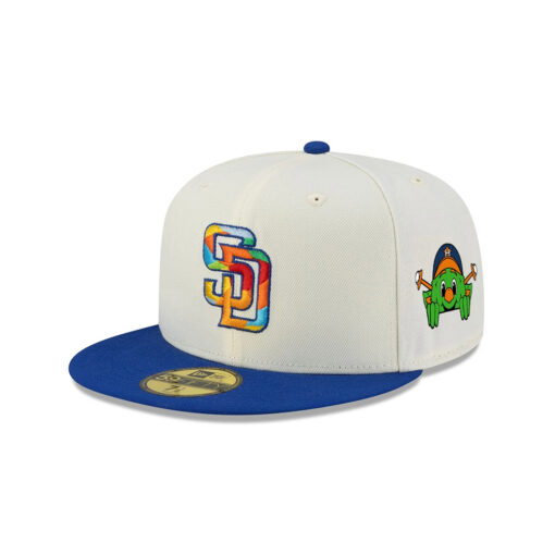 San Diego Padres El Salvador City Elements Fitted Cap in White