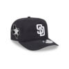 San Diego Padres Everyday Nylon Golfer Cap in Black
