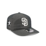 San Diego Padres Heather Nylon Adjustable Cap in Heather Gray