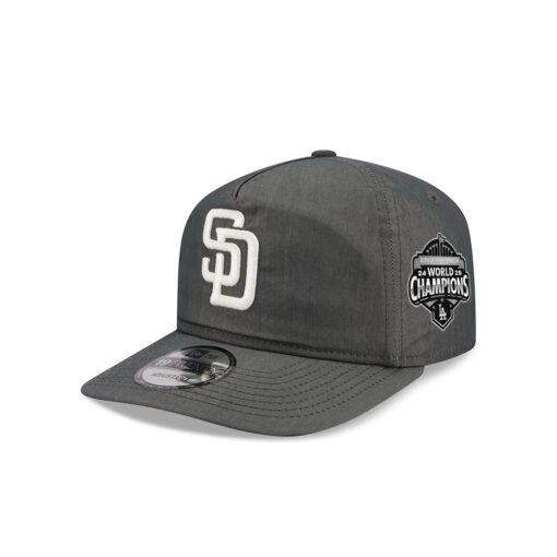 San Diego Padres Heather Nylon Adjustable Cap in Heather Gray