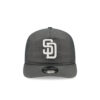San Diego Padres Heather Nylon Adjustable Cap in Heather Gray