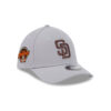 San Diego Padres M-Crown Stretch-Snap in Gray