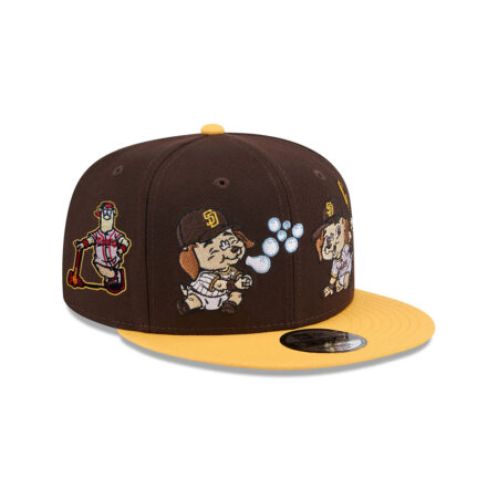San Diego Padres Mascot Duo Snapback in Brown