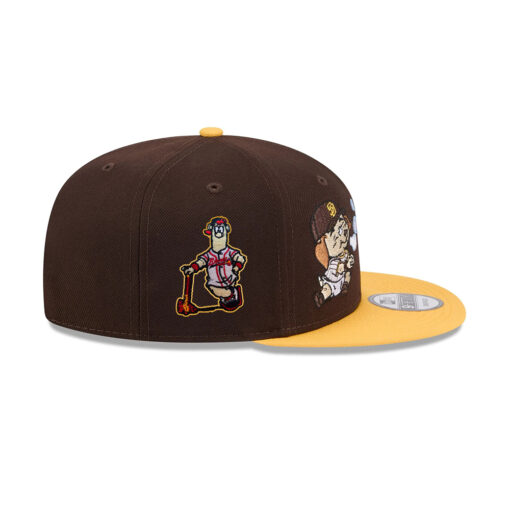 San Diego Padres Mascot Duo Snapback in Brown