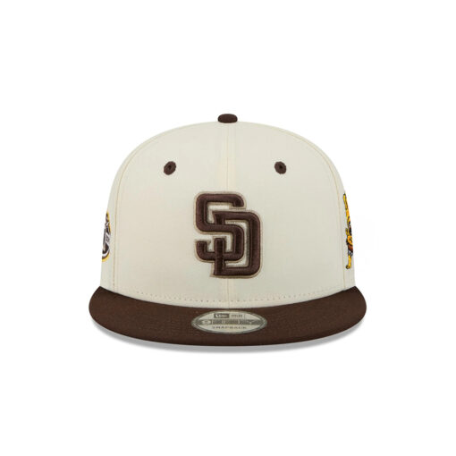 San Diego Padres Mascot Pin Snapback in Cream