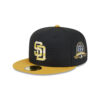 San Diego Padres Metallic Gold Logo Fitted Cap