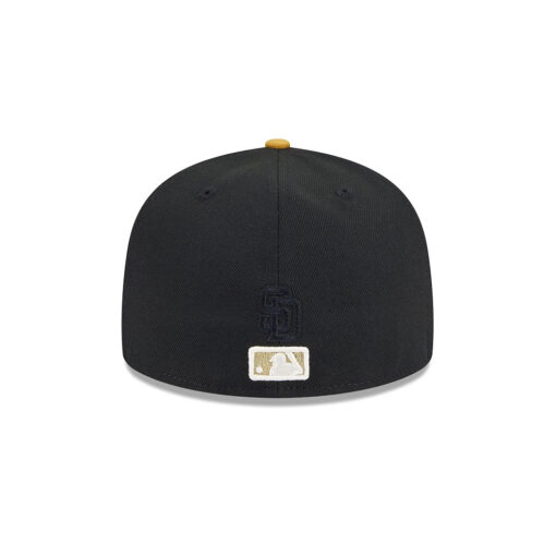 San Diego Padres Metallic Gold Logo Fitted Cap