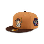 San Diego Padres Mini Mascot Fitted Cap in Brown