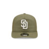 San Diego Padres Nylon Adjustable Cap in Olive Green