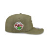 San Diego Padres Nylon Adjustable Cap in Olive Green