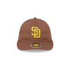 San Diego Padres Nylon Retro Crown A-Frame Snapback in Brown