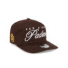 San Diego Padres Script Adjustable Cap in Brown