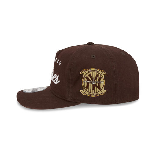 San Diego Padres Script Adjustable Cap in Brown San Diego Padres Script Adjustable Cap in Brown