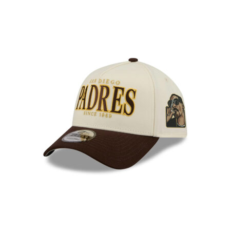San Diego Padres Season Opener A-Frame Snapback in Chrome White