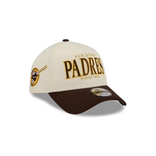 San Diego Padres Season Opener A-Frame Snapback in Chrome White