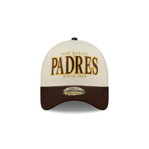 San Diego Padres Season Opener A-Frame Snapback in Chrome White