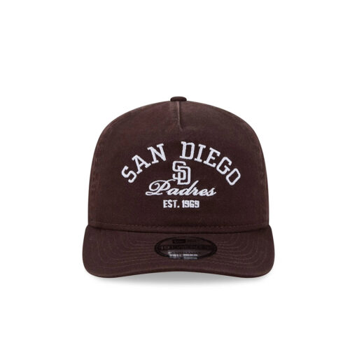 San Diego Padres Stacked Wordmark Adjustable Cap in Brown San Diego Padres Stacked Wordmark Adjustable Cap in Brown