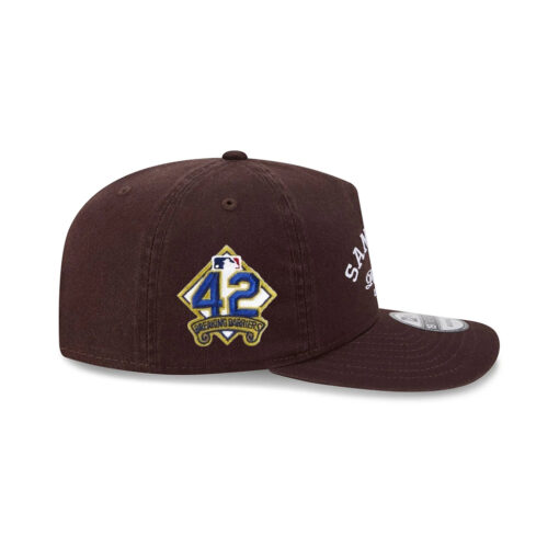 San Diego Padres Stacked Wordmark Adjustable Cap in Brown San Diego Padres Stacked Wordmark Adjustable Cap in Brown