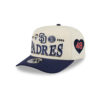 San Diego Padres Triple Mark A-Frame Snapback in Chrome White 1 San Diego Padres Triple Mark A-Frame Snapback in Chrome White