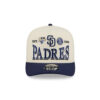 San Diego Padres Triple Mark A-Frame Snapback in Chrome White 3 San Diego Padres Triple Mark A-Frame Snapback in Chrome White