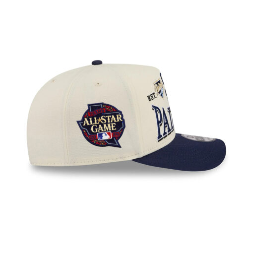 San Diego Padres Triple Mark A-Frame Snapback in Chrome White San Diego Padres Triple Mark A-Frame Snapback in Chrome White